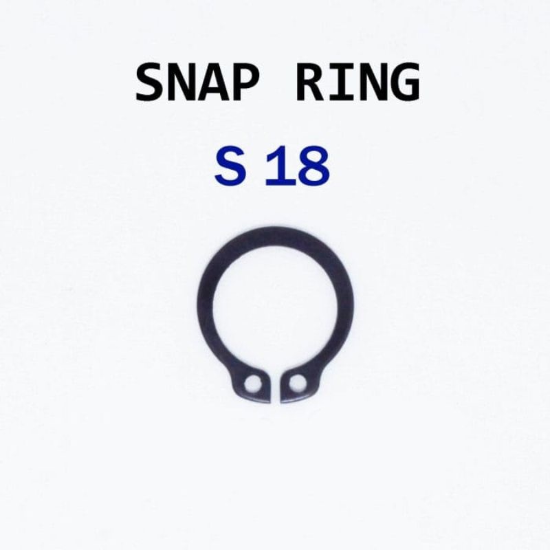 (10 ชิ้น) Snapring S18 แหวน Snap S18/คลิปวงกลมแบบสแน็ป circlip S18 S 18 หนา Precision