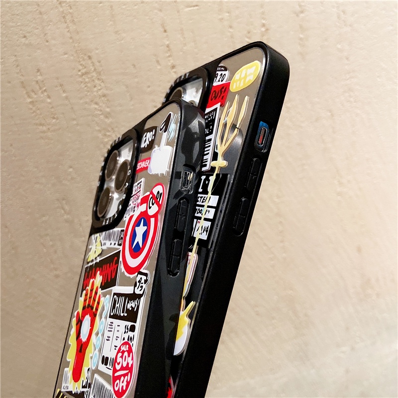 CASETiFY เคสโทรศัพท์มือถือ Tpu กันกระแทกลายมาร์เวลสําหรับ Iphone 13 Pro Max 12 11 Pro Xr X Xs 7/8 Plus Se2020 #8