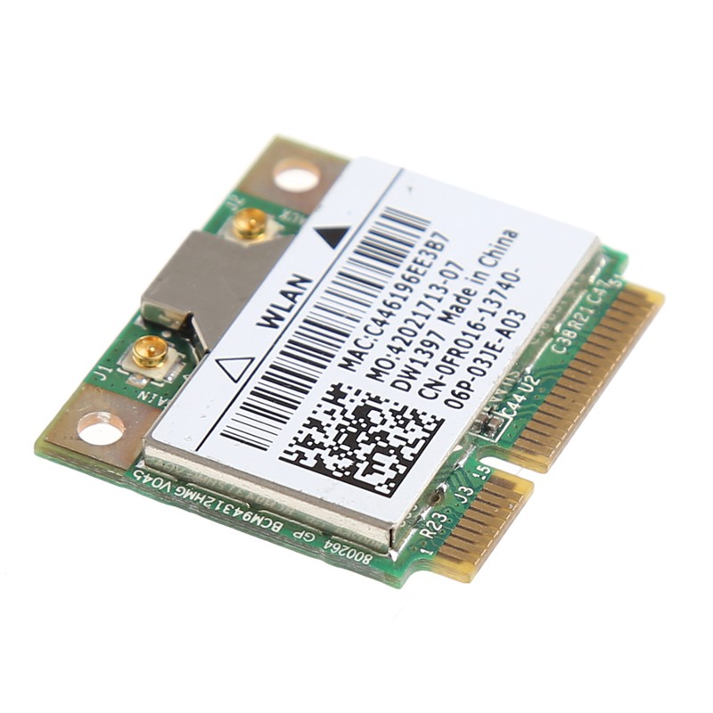 Dell DW1397 Broadcome 4312 WLAN WIFi MINI PCI-e Wireless Card 802.11a/b/g 54 Mbps BCM94312HMG Dual-band 2.4/5.0 GHz 