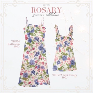 THF272 Rosary dress เดรสลายดอก