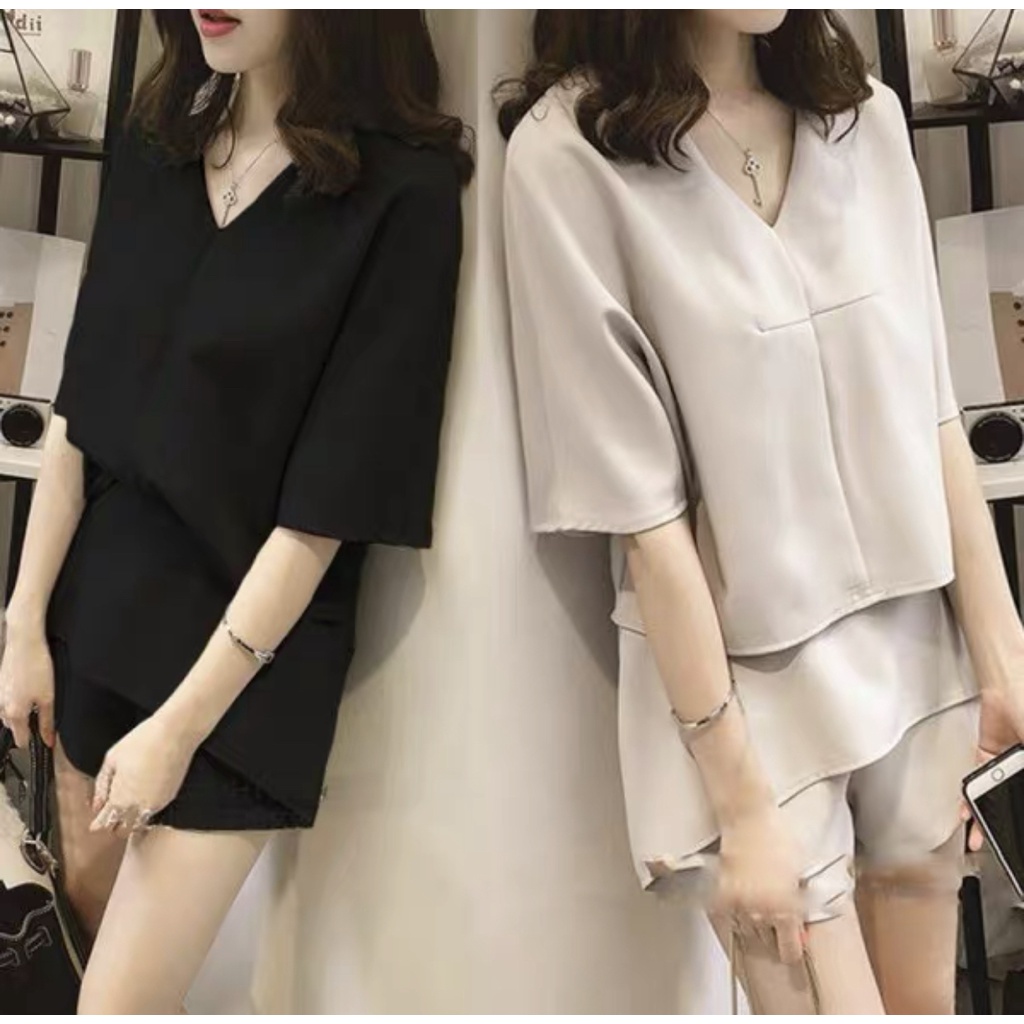 ชุดเซ็ทมินิมอล ชุดเซ็ท2ชิ้น พร้อมส่ง มี3สีให้เลือก มีไซร้ให้เลือก M,L,XL,XXL,3XL สินค้าพร้อมส่ง🎉🎉