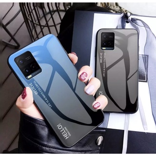 [ พร้อมส่ง ] Case Vivo Y21 เคสวีโว้ เคสกระจกไล่สี ขอบนิ่ม เคสกันกระแทก เคสกระจกสองสีสวยหรูมาก มาใหม่