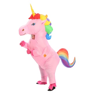 [New product in stock] TikTok rainbow pink unicorn Tianma inflatable clothing Halloween party Annual Meeting cartoon doll clothing quality assurance ZDZM