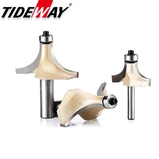 Tideway ดอกเร้าเตอร์ คาร์ไบด์ทังสเตน CNC พร้อมตลับลูกปืน สําหรับงานไม้