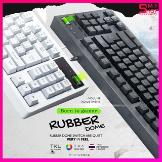 EGA Type K6 TKL 80% Keyboard USB คีบอร์ดเกมมิ่ง ไฟ Mini RGB (คีบอร์ดภาษาไทย) ประกันศูนย์ 2 ปี