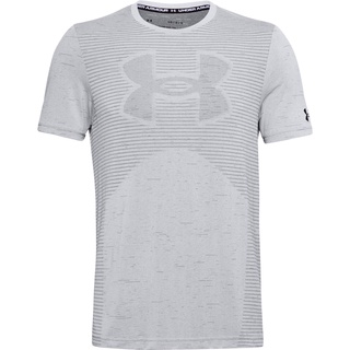 เสื้อออกกำลังUnderArmourของแท้ รุ่นMens Seamless Logo Short Sleeve (1356798-014)ไซส์S