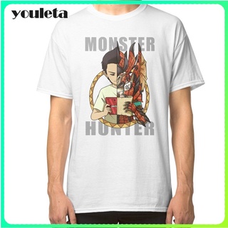 tshirtเสื้อยืดคอกลมฤดูร้อน☸☢▩Diy Fashion Monster Hunter T Shirt Men Short Sleeve Cotton T ShirtsSto4XL