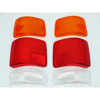 ฝาครอบไฟท้ายรถกระบะ ฝาไฟท้าย อีซูซุ TFR REAR TAIL LIGHT LENS PAIR FOR ISUZU TFR ปี 1989-1996 จำนวน 1 คู่ (แบบแยกชิ้น)