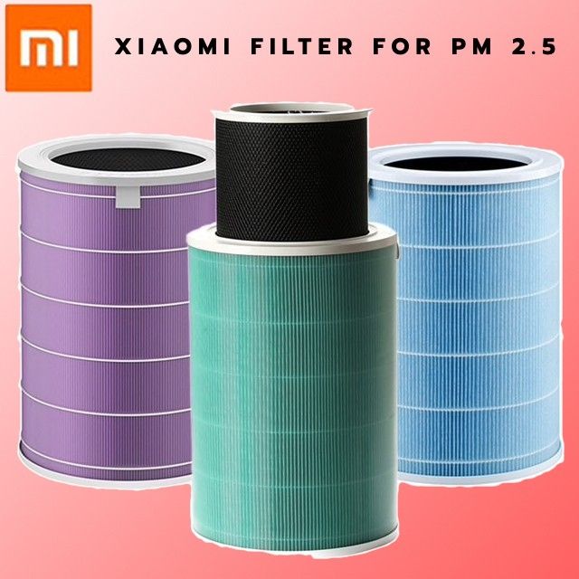 (กรองสีเทาเกรด รพ) ไส้กรอง xiaomi air purifier 2s /1/2/pro /กรองสีม่วง Anti bacteria…