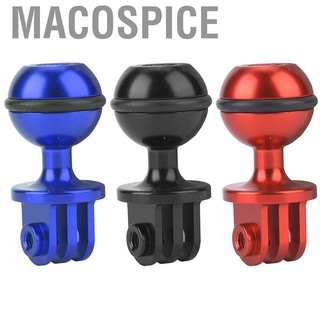 Macospice Metal 360° Rotating Ball Head Holder Mount Photography Lamp Arm Base Adapter for GoPro Camera