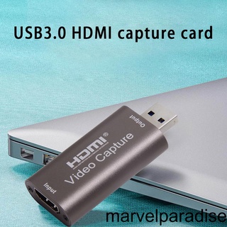 [Mapde] Graphics Capture Card USB 3 0 Game Video Capture Card 1080p 60fps HD Capturing Device for Live Streaming