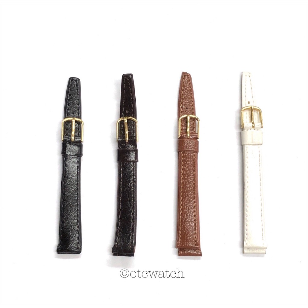 พร้อมส่ง> สายนาฬิกาหนัง PU ขนาด 12 มม