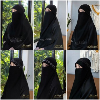 Milaya BLINK niqab Bangs Veil ผ้าพันคอผ้าชีฟอง สําหรับหญิงตั้งครรภ์