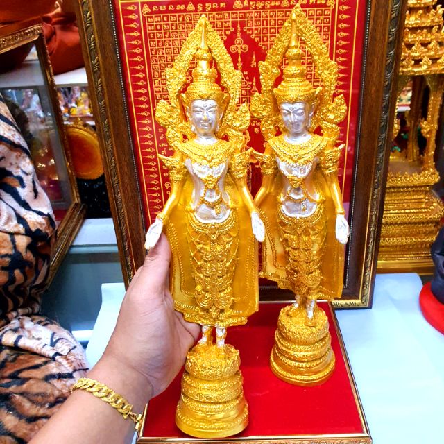 พระพุทธรูปสมเด็จองค์ปฐม ปางเปิดโลก เปิดเงินทองเปิดความสำเร็จ สูง 32 cm