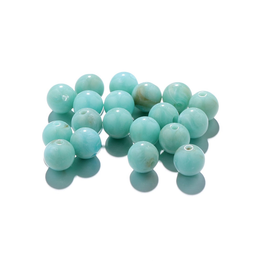 St.kunkka 50 ชิ้น 6 มม ลูกปัดหินเทียม อะคริลิค 34 สี สําหรับทําสร้อยคอ สร้อยข้อมือ DIY - รูปที่ 5