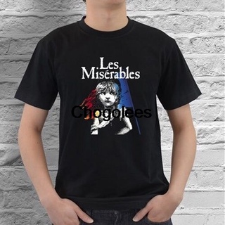 เสื้อยืด พิมพ์ลาย Les Miserables Broadway Show Musical สีดํา สําหรับผู้ชาย