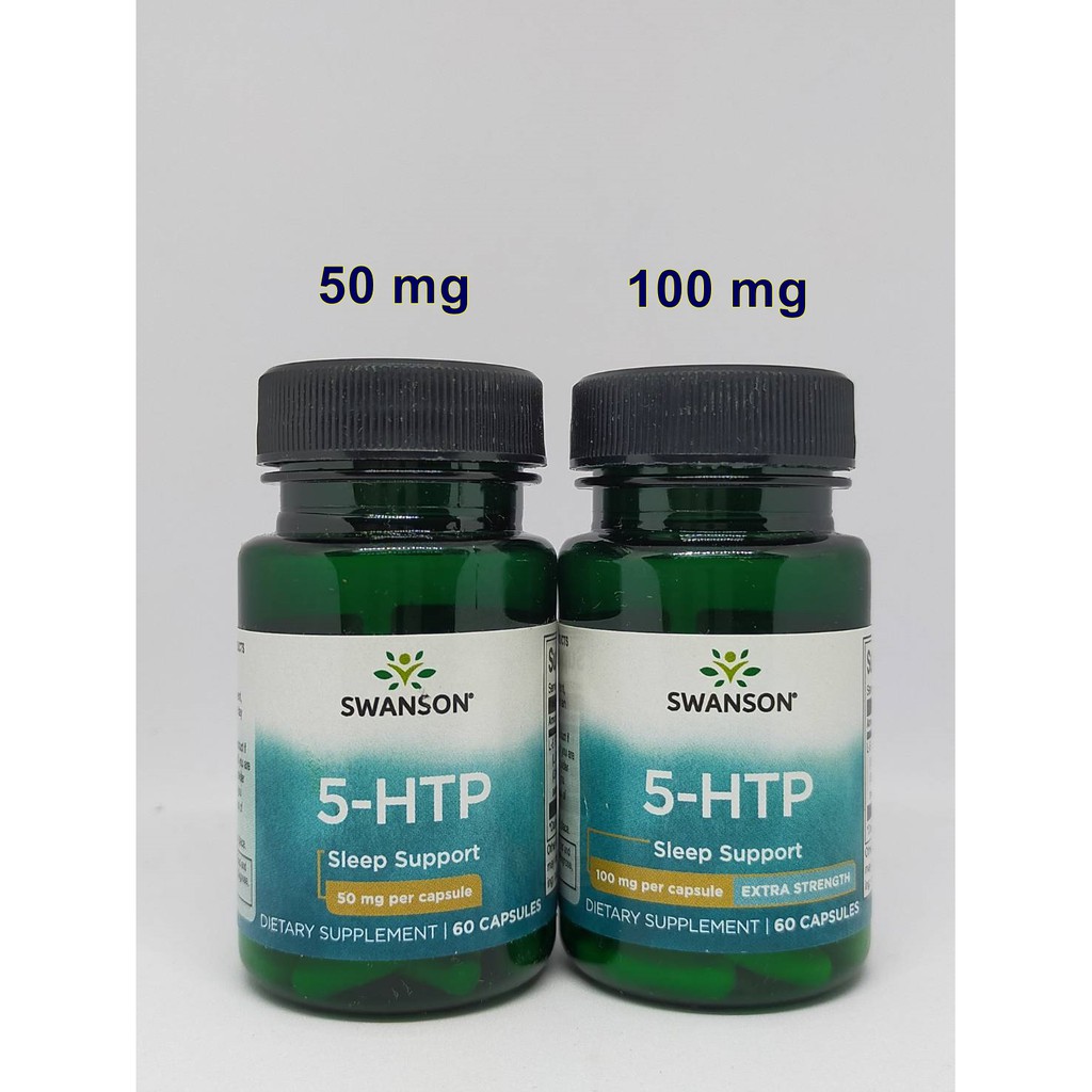 ลดความเครียด ลดความอยากอาหารและช่วยให้นอนหลับได้สนิท ( Swanson 5-HTP Extra Strength 50 mg และ 100 mg )