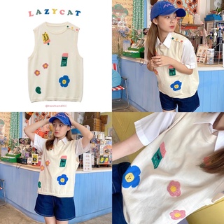 TWOHANDHII LAZY CAT KNIT TOP 👀💕