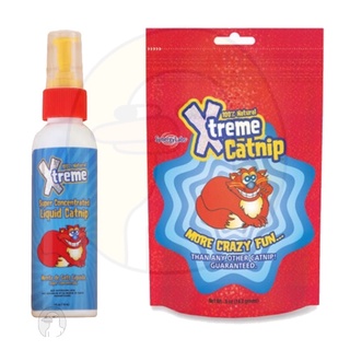 Xtreme (เอ็กซ์ตรีม) Catnip for Cat แคทนิปแบบผงและสเปย์ สำหรับแมว ขนาด 14.2 g./118g.