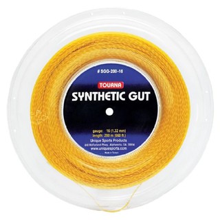 TOURNA เอ็นไม้เทนนิส SYNTHETIC GUT- 660 ft/200m, Gold, tennis string