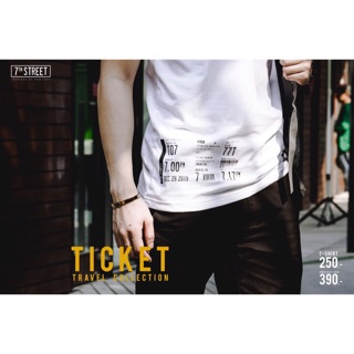 เสื้อแขนสั้น 7th Street ลายใหม่ล่าสุด รุ่น TICKET  SS008