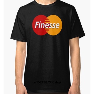 Mastercard Finesse ใหม่ เสื้อยืดแขนสั้น สีดํา แฟชั่น 2022S-5XL