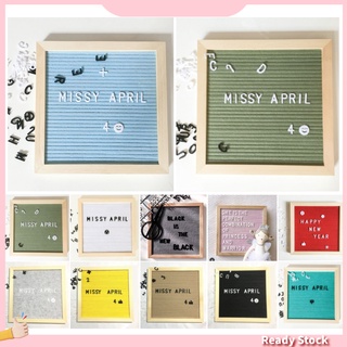 (Malukusk) 10x10inch Felt Changeable Letter Board Message Panel Home Restaurant Decoration