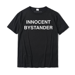 เสื้อครอปสายฝอ - เสื้อยืด Teeday Innocent Bystander เสื้อยืด Geek สําหรับผู้ชายคูปองผ้าฝ้ายเสื้อยืด