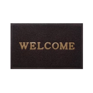 WSP พรมดักฝุ่น Welcome พรมเช็ดเท้า พรมกันลื่น พรมปูพื้น มี 2 ขนาด (มีหลายสีให้เลือก)