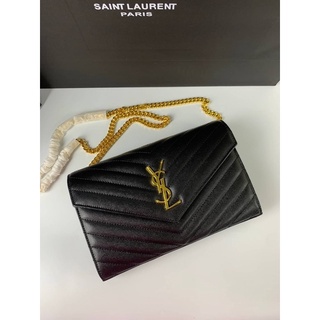 🔥🔥พร้อมส่ง New YSL Wallet on chain9 งานเกรดเทพ 📌size 22.5 cm.📌