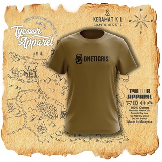 Onetigris เสื้อยืด ผ้าฝ้าย 100% พิมพ์ลาย Cetak Premium