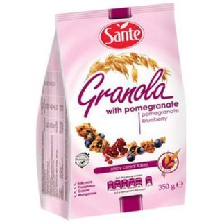 Sante Granola with Pomegranate 350g  ซองเต้กราโนล่าผสมทับทิม 350 กรัม