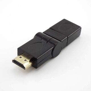 อะแดปเตอร์ปลั๊ก HDMI ตัวผู้ เป็นตัวเมีย หมุนได้ 360 องศา สําหรับเดสก์ท็อป PC 4K 3D