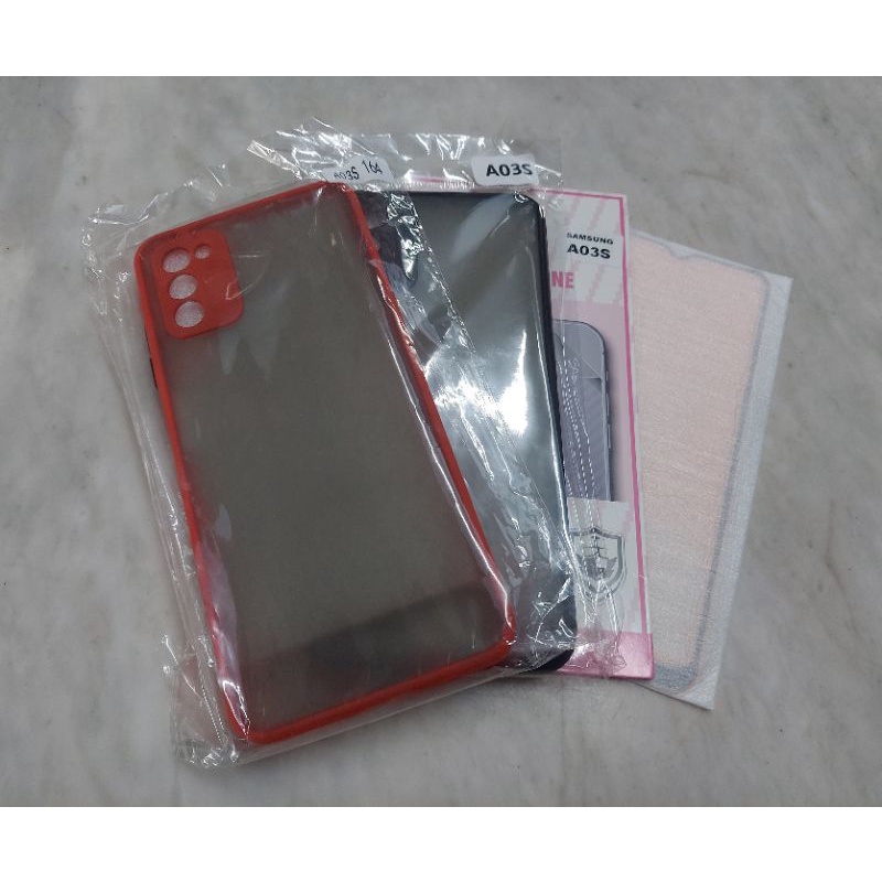 (พร้อมส่ง) ฟิล์มกระจก ฟิล์มเซรามิค เคส ฟิล์มหลัง Samsung A72016 A72017 A72018 A03s