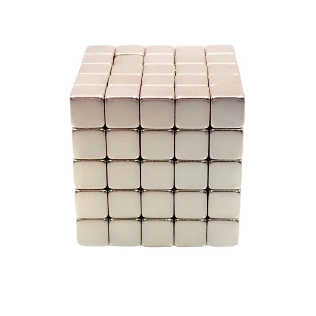 50ชิ้น แม่เหล็กแรงสูง 5x5x5มิล neodymium Magnet 5x5x5mm แม่เหล็กนีโอไดเมียม 5*5*5mm แม่เหล็ก สี่เหลี่ยม แรงดูด 5*5*5มิล