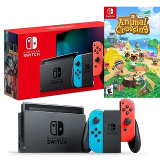 Nintendo Switch New Console ฟรีเกม Animal Crossing: New Horizons