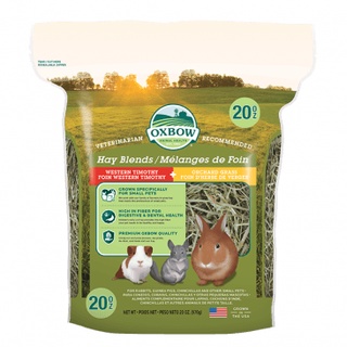 Oxbow Hay Blend Western timothy &amp; Orchard grass ขนาด 20oz (0.567kg) หญ้าแห้งผสมระหว่างทิโมธีและออชาร์ด