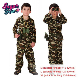 คอสตูมคอสเพลย์แฟนซีชุดอาชีพทหารพรานเด็ก Special Forces fancy kids costume มีเสื้อกับกางเกงเอวยางยืด ใช้งานแฟนซีปาร์ตี้