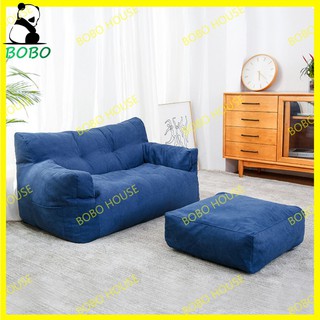 พร้อมส่งจากไทย ！！ผ้าคลุมโซฟาทันสมัย۩○☸Lazy Sofa Tatami Double Bean Bag น่ารัก Small Sofa COVER