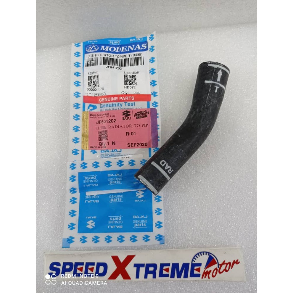 5-BAJAJ DOMINAR 400 HOSE RADIATOR (01-016)