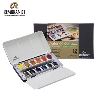 REMBRANDT สีน้ำเค้กLANDSC 12สี (RWC SET METAL 12 PANS LANDSC)