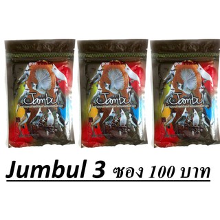 Jambul จัมบูลอาหารนกหัวจุก สูตรขยันริก ขนาด 110 กรัม (x3 ซอง)