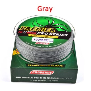 พร้อมส่ง สายตกปลา เอ็น ตกปลา PE (x4) 100 เมตร