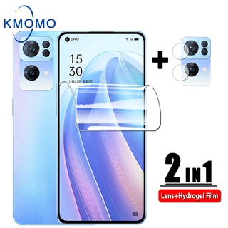 ฟิล์มไฮโดรเจลกันรอย แบบเต็มจอ OPPO Reno 8T 8z 5G 8 Pro 7 7z 6 6z 5 5F 4 3 2 2z 2F PPF ป้องกันรอยขีดข่วน TPU บางพิเศษ ฟิล์มเลนส์กล้องสำหรับ