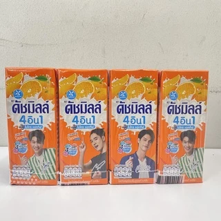 (แพ็ค 4) Dutch Mill 4in1 Micro-Active ดัชมิลล์ 4อิน1 ไมโครแอคทีฟ โยเกิร์ตพร้อมดื่มผสมน้ำผลไม้ 180 มล