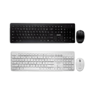 OKER ชุดคีบอร์ดเมาส์ไร้สาย Wireless keyboard mouse set รุ่น K9300แถมฟรีแผ่นรองเม้า