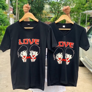 👫🏻 เสื้อคู่ สุดน่ารัก 👩‍❤️‍👨 ส่งฟรี‼️ ผ้านิ่ม ใส่สบาย ไม่ร้อน 🥳