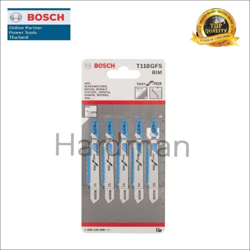 Bosch ใบเลื่อย T 118GFS (5pcs)#1024