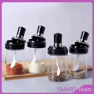 โถปรุงรส โถเกลือ กล่องเครื่องปรุงรส  ได้แก่ มีช้อนและพร้อมฝาปิด Seasoning jar with spoon and lid