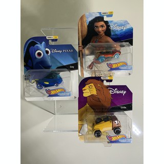 Hot wheels set of Movie PIXAR car NEMO LION KING MOANA